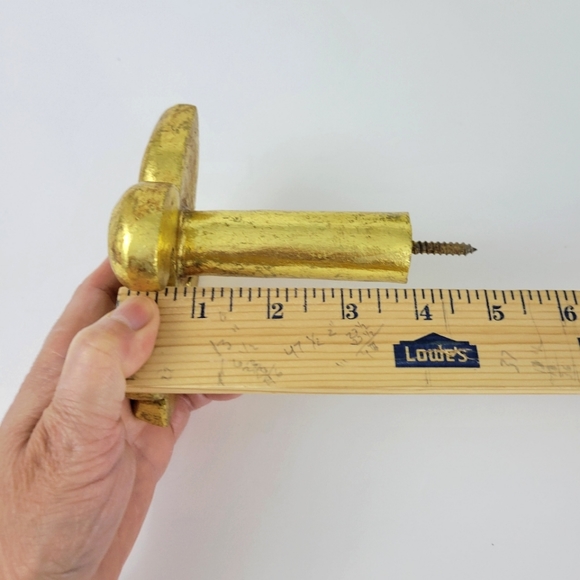 FLUR DE  LIS Gold Curtain Scarf Holdbacks - Picture 4 of 7